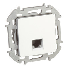 Розетка компьютерная Legrand Inspiria встраиваемая алюминий RJ45 (673827) - фото 4