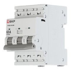 Выключатель нагрузки EKF PROxima ВН-63N 3Р 63А 400 В на DIN-рейку (S63363) - фото 3
