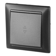 Выключатель Svet Стиль одноклавишный встраиваемый графит (EV 0365-7111) - фото 4