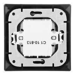 Выключатель Svet Стиль одноклавишный встраиваемый графит с подсветкой (EV 0365-9111) - фото 3