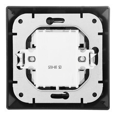 Выключатель Svet Стиль двухклавишный встраиваемый графит с подсветкой (EV 0365-9121) - фото 3