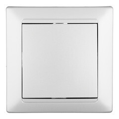 Выключатель Svet Стиль одноклавишный встраиваемый серебро (EV 0365-5118) - фото 1
