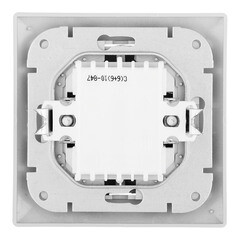 Выключатель Svet Стиль двухклавишный встраиваемый серебро (EV 0365-7128) - фото 3