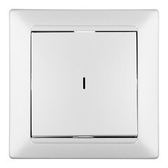 Изображение товара Выключатель Svet Стиль одноклавишный встраиваемый серебро с подсветкой (EV 0365-9118)