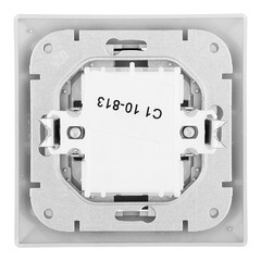 Выключатель Svet Стиль одноклавишный встраиваемый серебро с подсветкой (EV 0365-9118) - фото 3