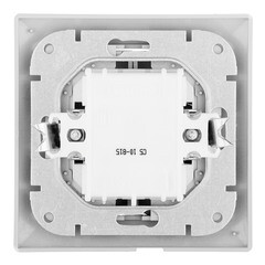 Выключатель Svet Стиль двухклавишный встраиваемый серебро с подсветкой (EV 0365-9128) - фото 3