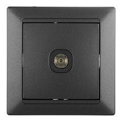 Изображение товара Розетка телевизионная Svet Стиль встраиваемая графит (EV 0365-4111)