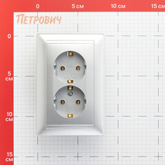 Розетка Svet Стиль встраиваемая серебро (EV 0365-6228) - фото 2