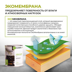 Эко-лазурь Dusberg Balance для дерева белая шелковисто-матовая 2 л - фото 5