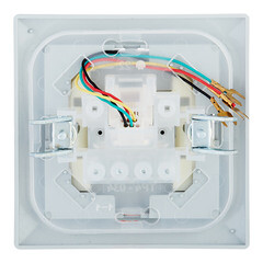 Розетка телефонная Svet Стиль встраиваемая серебро RJ11 (EV 0365-3118) - фото 3