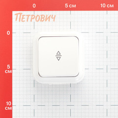 Выключатель Svet одноклавишный накладной белый перекрестный (EV 0366-1510) - фото 3