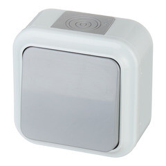 Выключатель Svet одноклавишный накладной серый (EV 0366-5515) - фото 4