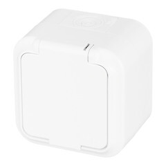 Розетка Svet накладная белая с крышкой (EV 0366-6610) - фото 5