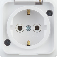 Розетка Svet накладная белая с крышкой (EV 0366-6610) - фото 3