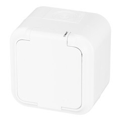 Розетка Svet накладная белая со шторками с крышкой (EV 0366-8610) - фото 5