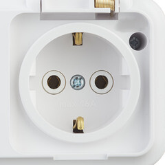 Розетка Svet накладная белая с крышкой (EV 0366-6620) - фото 3