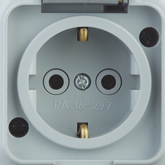 Розетка Svet накладная серая с крышкой (EV 0366-6615) - фото 3