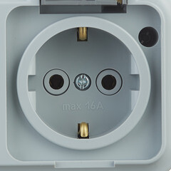 Розетка Svet накладная серая с крышкой (EV 0366-6625) - фото 3