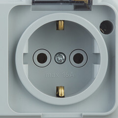 Розетка Svet накладная серая с крышкой (EV 0366-6629) - фото 3