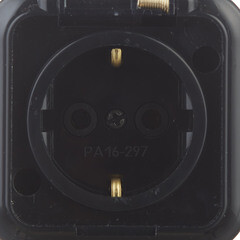 Розетка Svet накладная черная с крышкой (EV 0366-6611) - фото 3