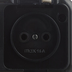 Розетка Svet накладная черная с крышкой (EV 0366-6521) - фото 3