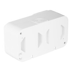 Блок выключатель и розетка Svet одноклавишный накладной белый (EV 0367-6120) - фото 4