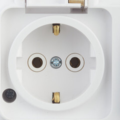 Блок выключатель и розетка Svet одноклавишный накладной белый (EV 0367-6120) - фото 3