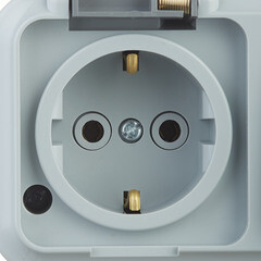 Блок выключатель и розетка Svet одноклавишный открытая установка серый (EV 0367-6125) - фото 3