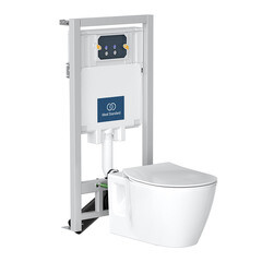 Изображение товара Комплект инсталляции Ideal Standard с унитазом Prosys Connect и сиденьем дюропласт микролифт (PK2180001)