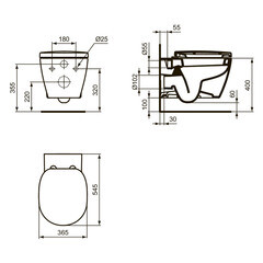 Комплект инсталляции Ideal Standard с унитазом Prosys Connect и сиденьем дюропласт микролифт (PK2180001) - фото 3