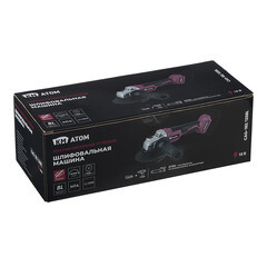 Шлифмашина угловая аккумуляторная КМ АТОМ 18 В d125 мм без АКБ и ЗУ (СAG-182/125BL) - фото 7