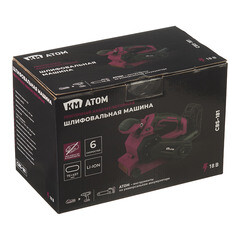 Шлифмашина ленточная аккумуляторная КМ АТОМ 18В 457х75 мм без АКБ и ЗУ (CBS-181) - фото 3