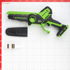 Пила цепная аккумуляторная Greenworks 24V GD24CSMNX 24 В 6" шаг 1/4" паз 1,1 мм 32 звена без АКБ и ЗУ (2008707) - фото 2