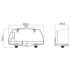 Водонагреватель проточный Royal Thermo Smartfix TS (5,5 kW) душ и кран электрический 5,5 кВт вертикальный - фото 3