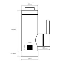 Водонагреватель проточный Ballu StreamTap электрический 3,3 кВт вертикальный - фото 2