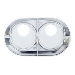 Отражатель декоративный двойной MCH d16 мм с эксцентриковой накладкой хром пластиковый (1 шт.) (KCH2000-16KIT) - фото 4