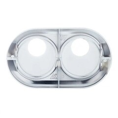 Отражатель декоративный двойной MCH d15 мм с эксцентриковой накладкой хром пластиковый (1 шт.) (KCH2000-15KIT) - фото 4