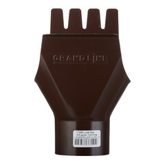 Воронка желоба Grand Line металлическая d125-90 мм коричневая RAL 8017 - фото 4