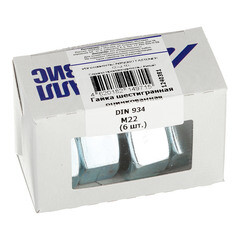Гайка шестигранная оцинкованная М22 DIN 934 (6 шт.) - фото 3