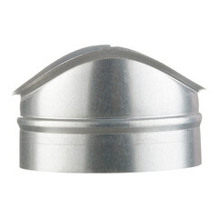 Врезка для круглых воздуховодов d160х125 мм оцинкованная - фото 2