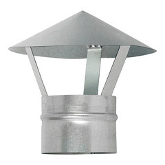 Зонт крышный оцинкованный d100 мм - фото 3