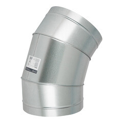 Отвод для круглых воздуховодов d250 мм 45° оцинкованный - фото 2