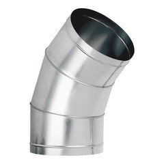 Изображение товара Отвод для круглых воздуховодов d315 мм 45° оцинкованный