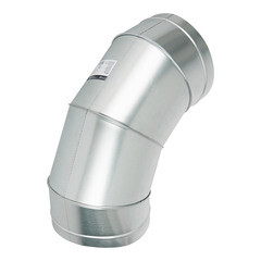 Отвод для круглых воздуховодов d250 мм 90° оцинкованный - фото 2