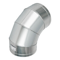 Отвод для круглых воздуховодов d315 мм 90° оцинкованный - фото 2