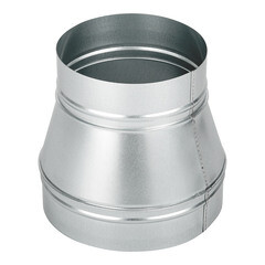 Переход с круглых воздуховодов d250 мм на круглые d200 мм оцинкованный - фото 2