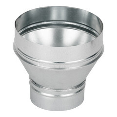 Переход с круглых воздуховодов d250 мм на круглые d160 мм оцинкованный - фото 1