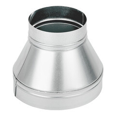 Переход с круглых воздуховодов d315 мм на круглые d200 мм оцинкованный - фото 2