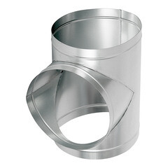 Тройник для круглых воздуховодов d315 мм 90° оцинкованный - фото 1