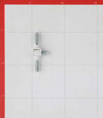 Петля ввертная универсальная разъемная M6 цинк - фото 2